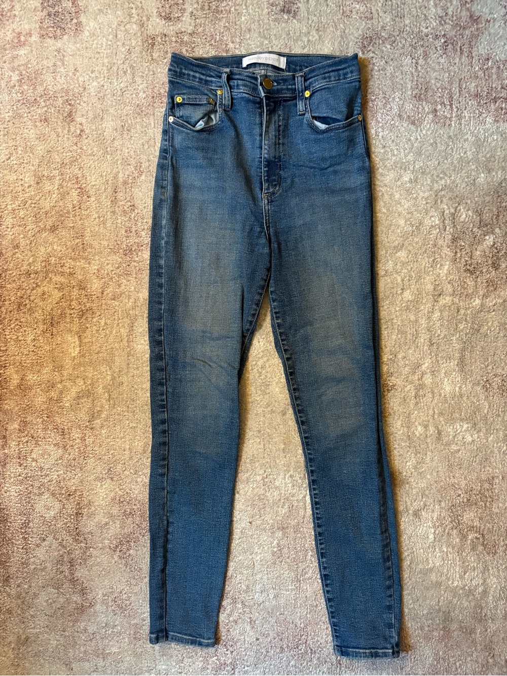 Nobody Denim Women's Skinny Jeans in Dark Blue Wash